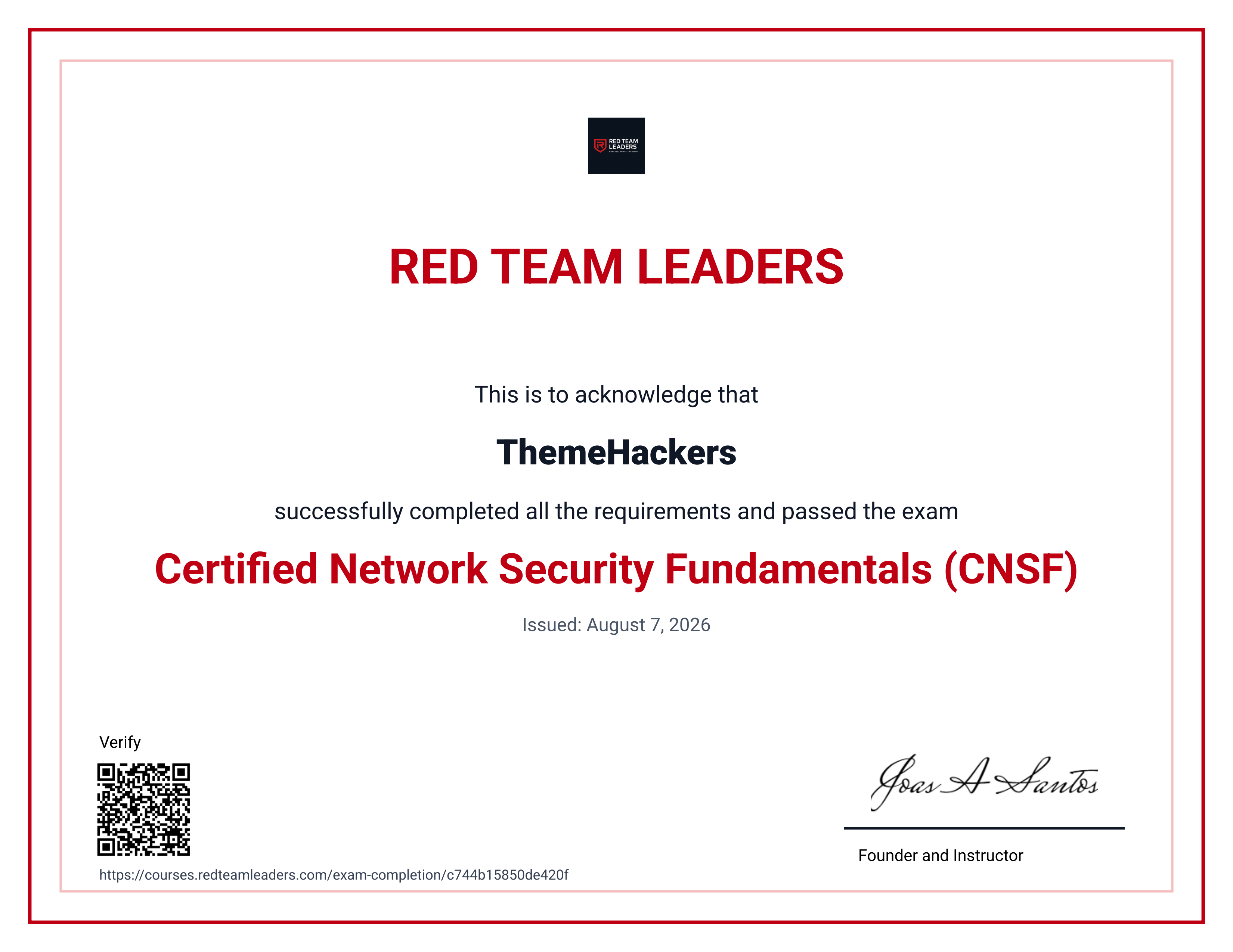 Certified Network Security Fundamentals